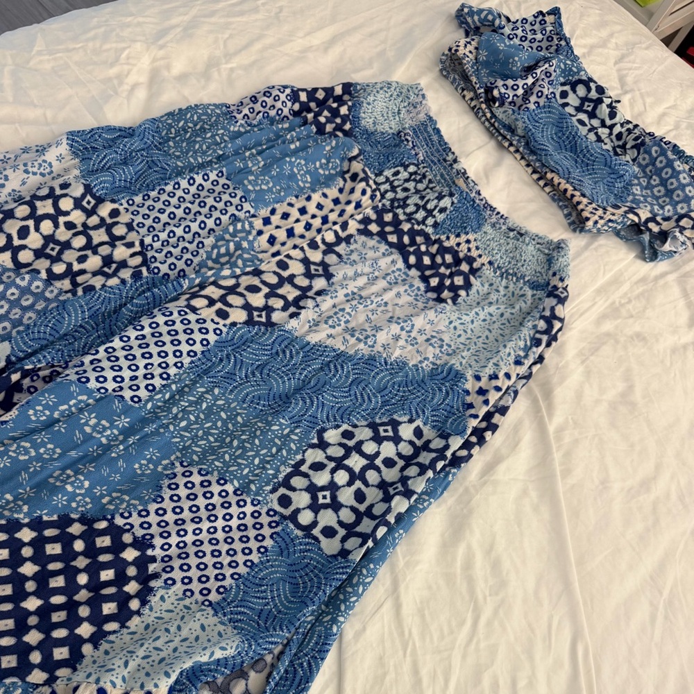 Blue Patchwork Set - Picture 2 of 2